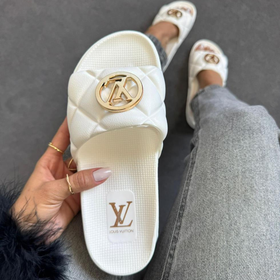 Sandália lv primeira linda