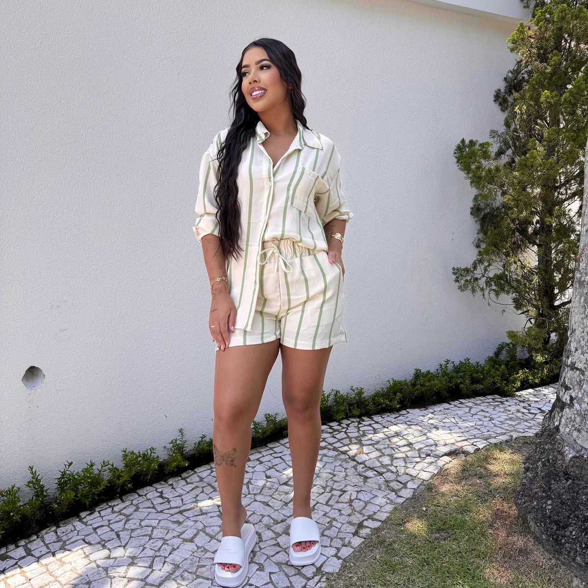 Conjunto listrado Mara