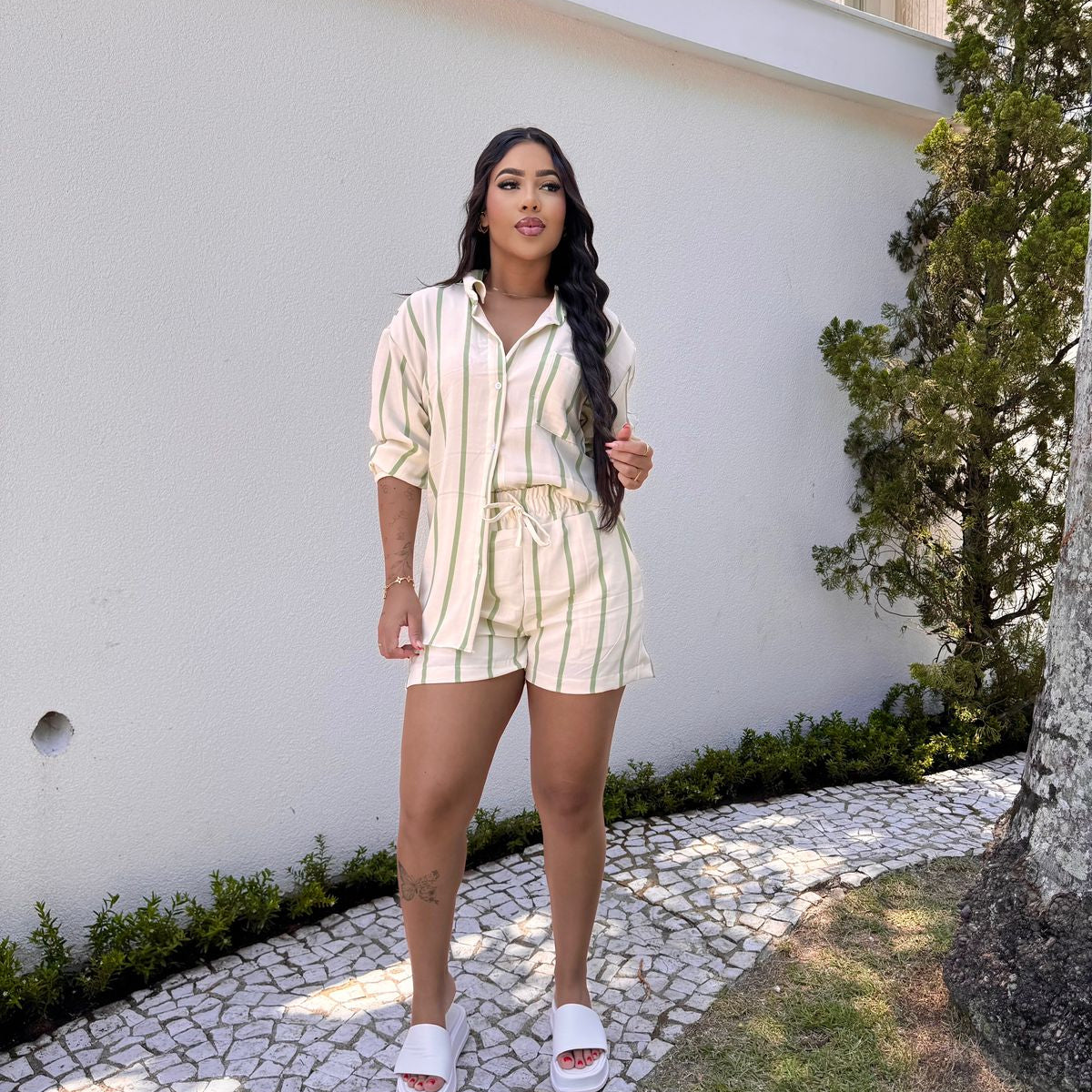 Conjunto listrado Mara