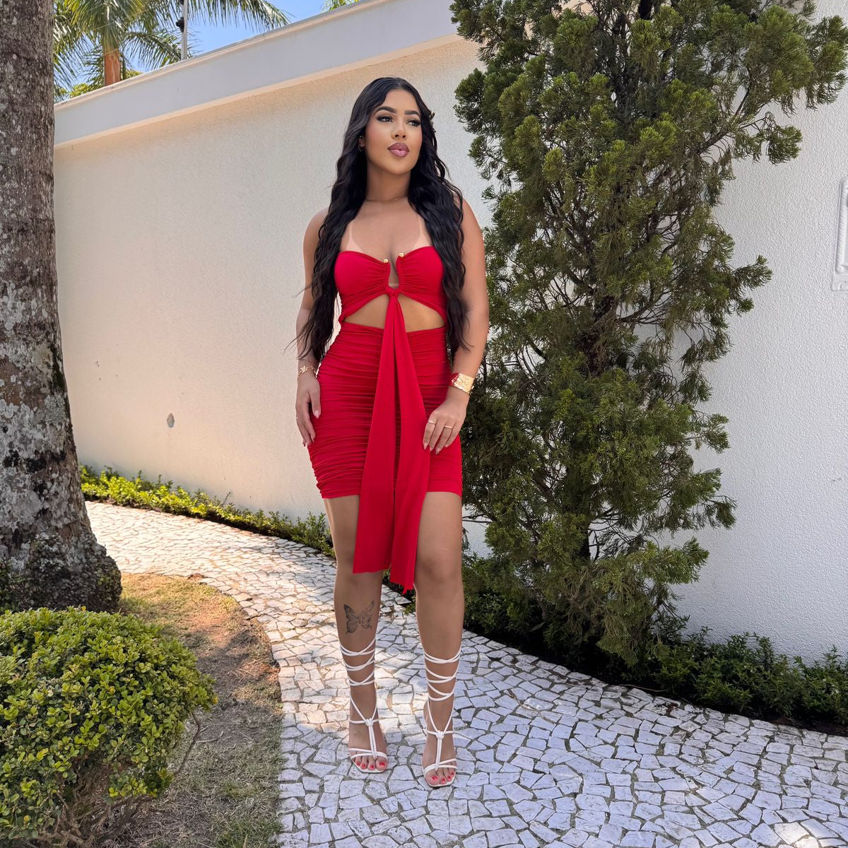 Vestido gringo curto