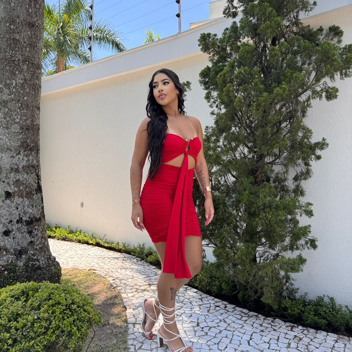 Vestido gringo curto